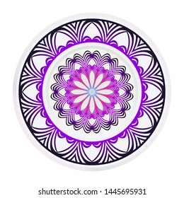 decorative plates for interior design. Empty dish, porcelain plate mock up design. Vector illustration.