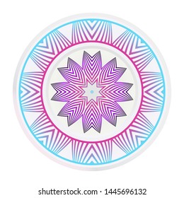 decorative plates for interior design. Empty dish, porcelain plate mock up design. Vector illustration.