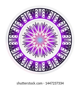 decorative plates for interior design. Empty dish, porcelain plate mock up design. Vector illustration.