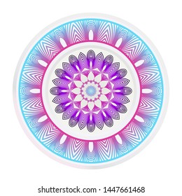 decorative plates for interior design. Empty dish, porcelain plate mock up design. Vector illustration.