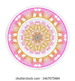 decorative plates for interior design. Empty dish, porcelain plate mock up design. Vector illustration.