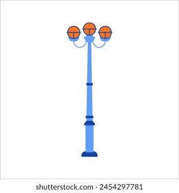 Decorative Pole Lights Illustration Perfect to Complete Your Design