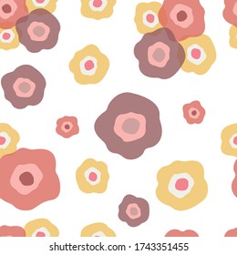 Patrón decorativo de flores de amapola. Ánimo de verano. Textura sin foco sobre fondo blanco. Impresión para textiles, papel de pared, papel de envoltura, funda de cojín.