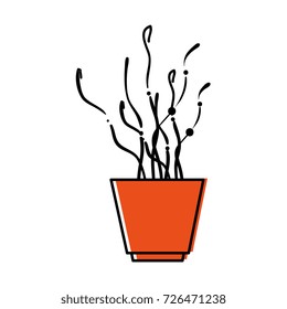 decorative pot isolated icon