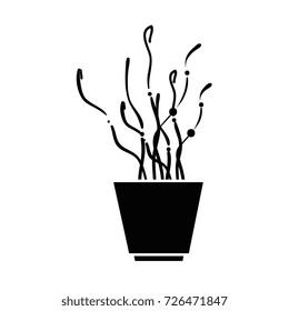 decorative pot isolated icon