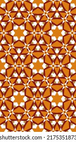 Decorative print. Geometric pattern. Seamless vector background.