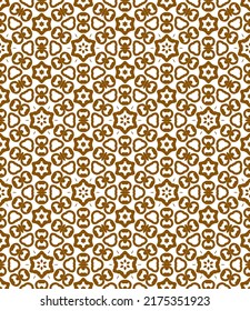 Decorative print. Geometric pattern. Seamless vector background.