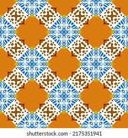 Decorative print. Geometric pattern. Seamless vector background.