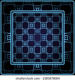 Decorative print with geometric pattern. Vector illustration.