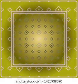 Decorative print with geometric pattern. Vector illustration.