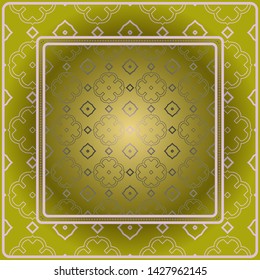 Decorative print with geometric pattern. Vector illustration.