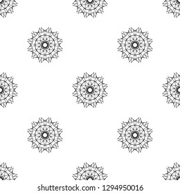 Decorative print. Modern geometric texture. Holiday seamless pattern. Business vector. Graphic ornament. Circular design. Vintage style. Abstract seamless pattern.