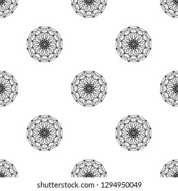 Decorative print. Modern geometric texture. Holiday seamless pattern. Business vector. Graphic ornament. Circular design. Vintage style. Abstract seamless pattern.