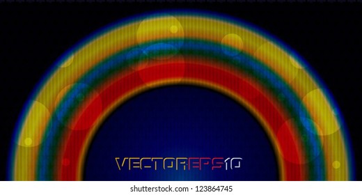 Decorative rainbow background, vector eps 10 with transparency effect.