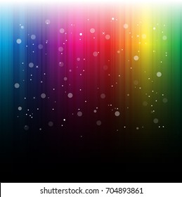 Decorative Rainbow Bokeh Background