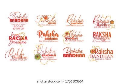 Decorative Rakhi Illustration - Indian Religious Festival Raksha Bandhan Background 