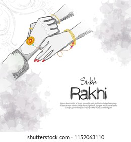 Decorative Rakhi for Raksha Bandhan. Indian holiday. illustration of Sale and promotion banner poster. 