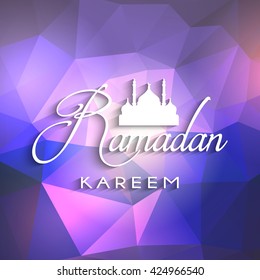 Decorative Ramadan background with geometric design