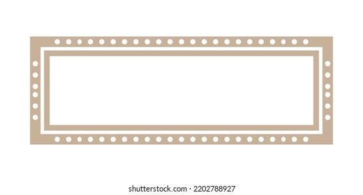 Decorative Rectangle Frame Abstract Pattern Vector Illustration