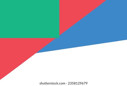 Decorative rectangular shapes in the corner