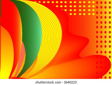 decorative red abstract