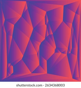 Dekorative rote und blaue Farbverlauf Polygon Fliesen Hintergrund Textur