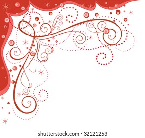 Decorative red border