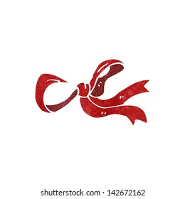 dibujos animados decorativos del arco rojo