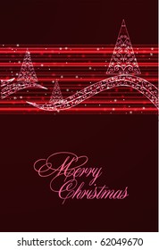 decorative red christmas background
