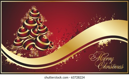 decorative red  christmas background