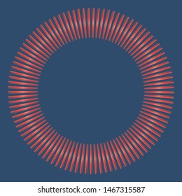 Decorative red circle on dark blue background vector design