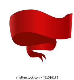 Decorative red ribbon