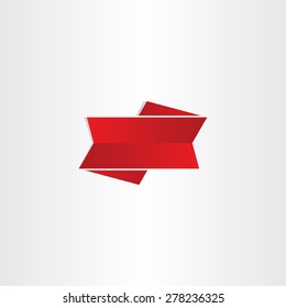 decorative red ribbon design element