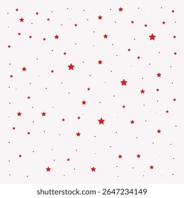Decorative Red star pattern background design vector