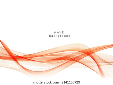 Fondo decorativo de diseño liso de ondas rojas 