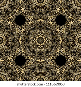 Decorative religion floral ornament. seamless pattern. vector illustration. Tribal Ethnic Arabic, Indian, motif. for interior design, wallpaper