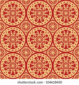 decorative repeating arabesque, ornamental vector backdrop