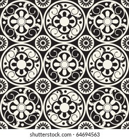 decorative repeating arabesque, ornamental vector backdrop