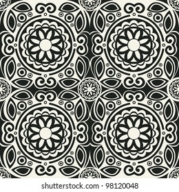 decorative repeating arabesque, ornamental vector backdrop
