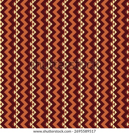 Decorative Repetitive Zigzag Triangle Ornament Seamless Surface Design Pattern