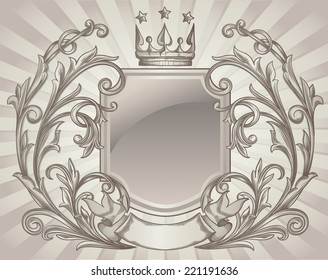 Decorative retro emblem