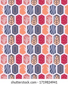 adorno retro decorativo. patrón sin fisuras vectoriales. diseño para impresión, textil, tela, papel pintado, fondo, envoltura 