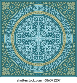 Decorative retro ornate design