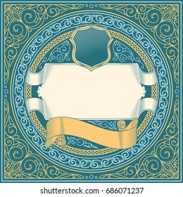 Decorative retro ornate design