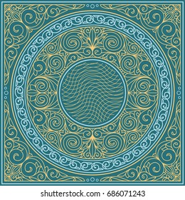 Decorative retro ornate design