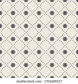 Decorative rhombus seamless pattern for fabric, wallpaper, packing. Vector illustration.