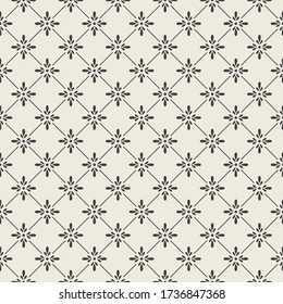 Decorative rhombus seamless pattern for fabric, wallpaper, packing. Vector illustration.