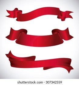 Decorative ribbon design, vector illustration eps 10.