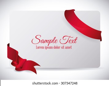 Decorative ribbon design, vector illustration eps 10.