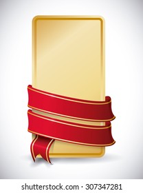 Decorative ribbon design, vector illustration eps 10.